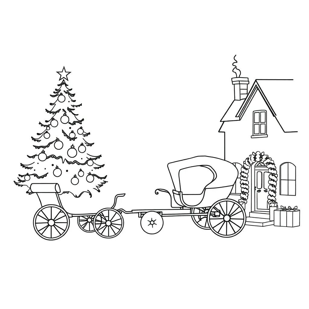Ebenezer Scrooge with Christmas ghosts