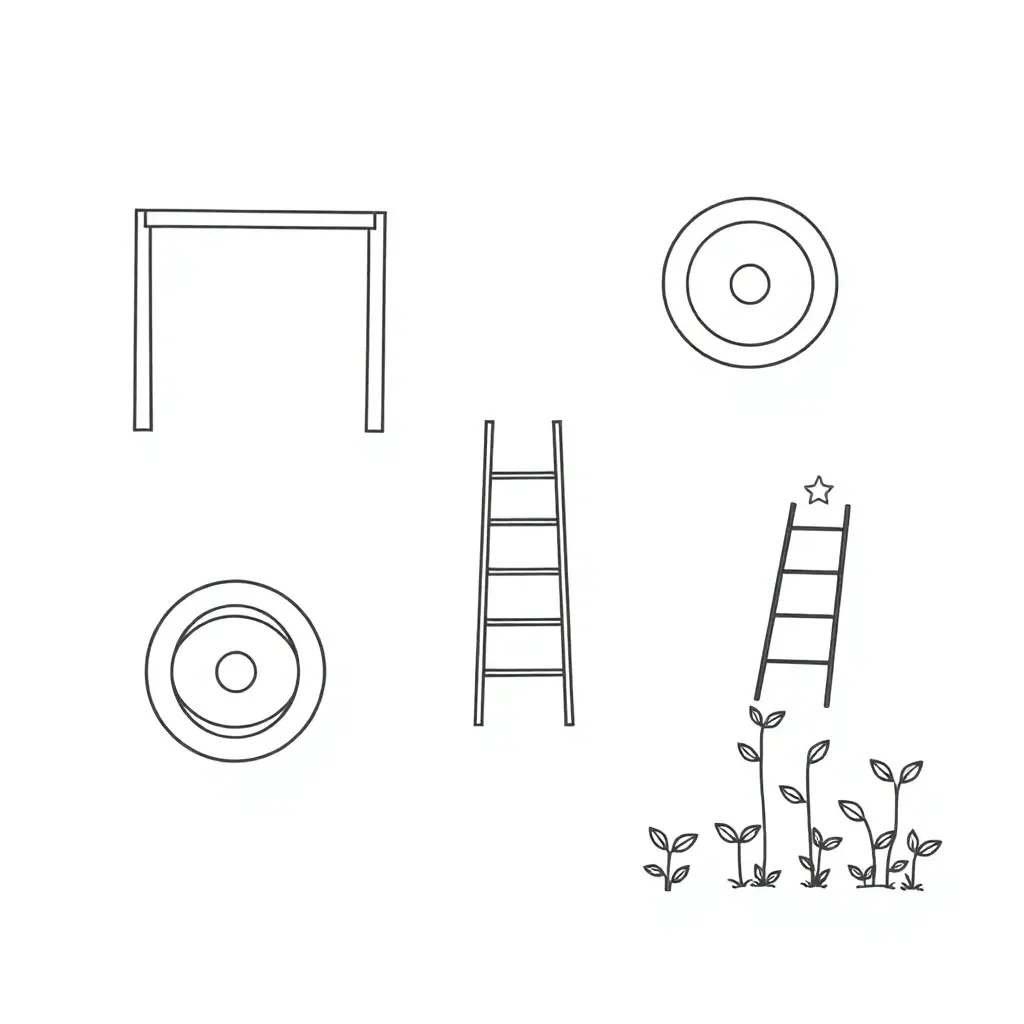 Student reaching for a goal target