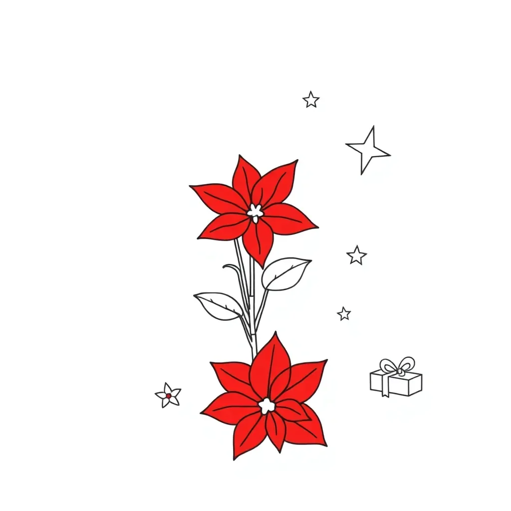 Poinsettia flowers