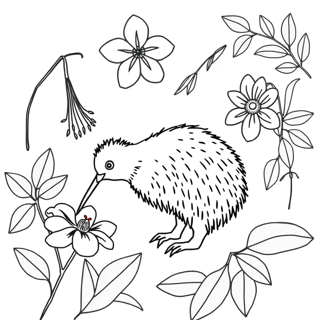 Flower anatomy illustration
