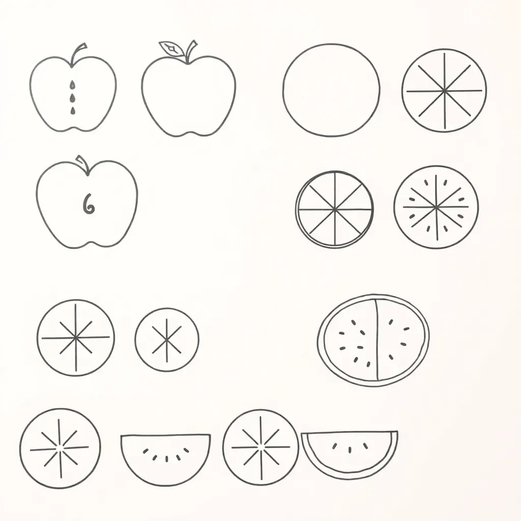 Fractions and ratios illustration