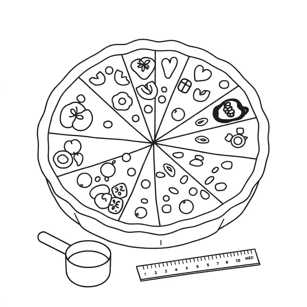 Mixed fractions division illustration