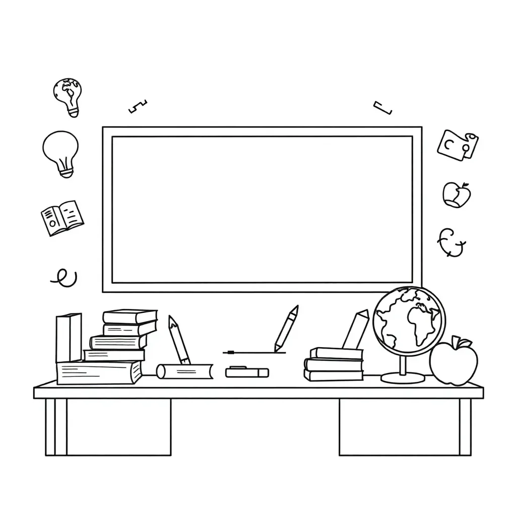 Books and reading illustration
