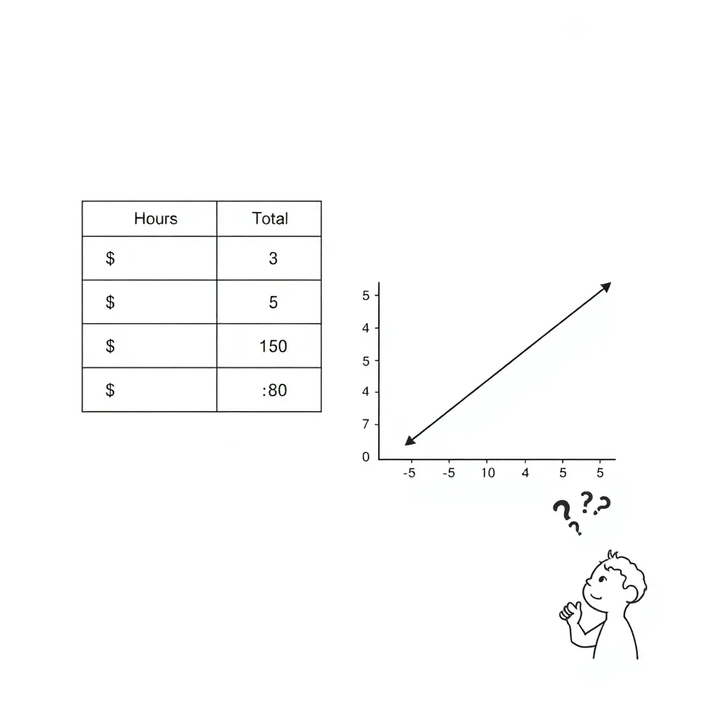 Linear graph illustration