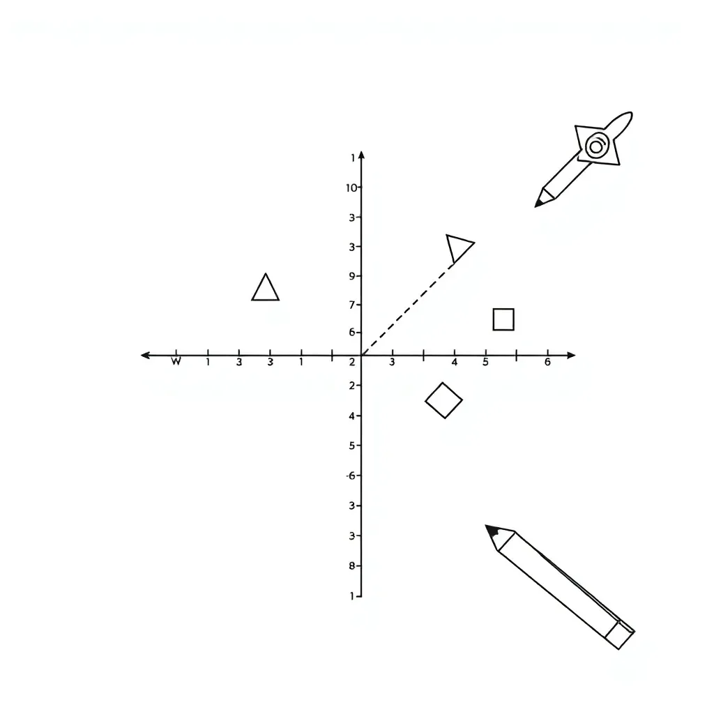 Coordinate plane with plotted polygon