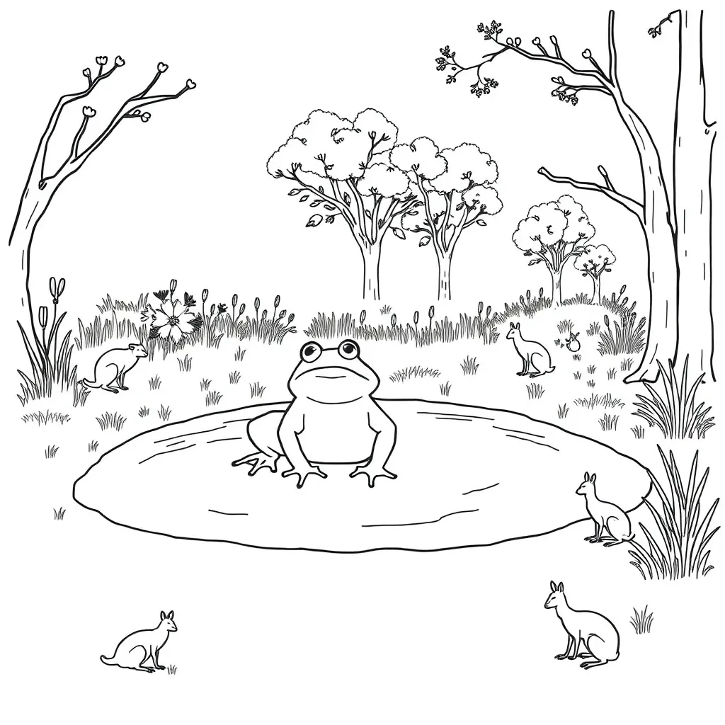 Tiddalick the Frog and Australian animals
