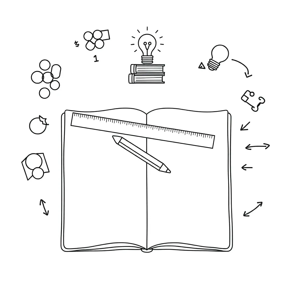 Math worksheet illustration
