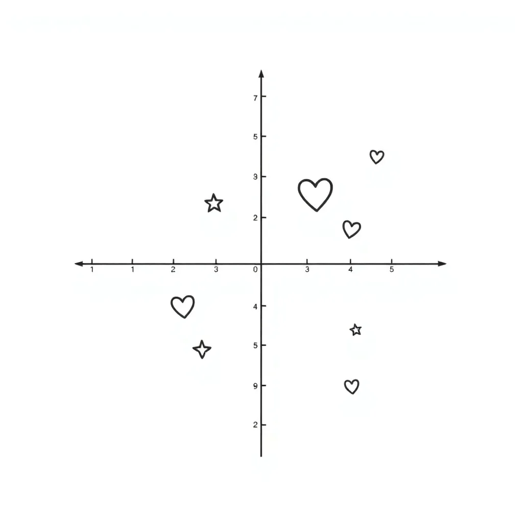 Coordinate plane with plotted points