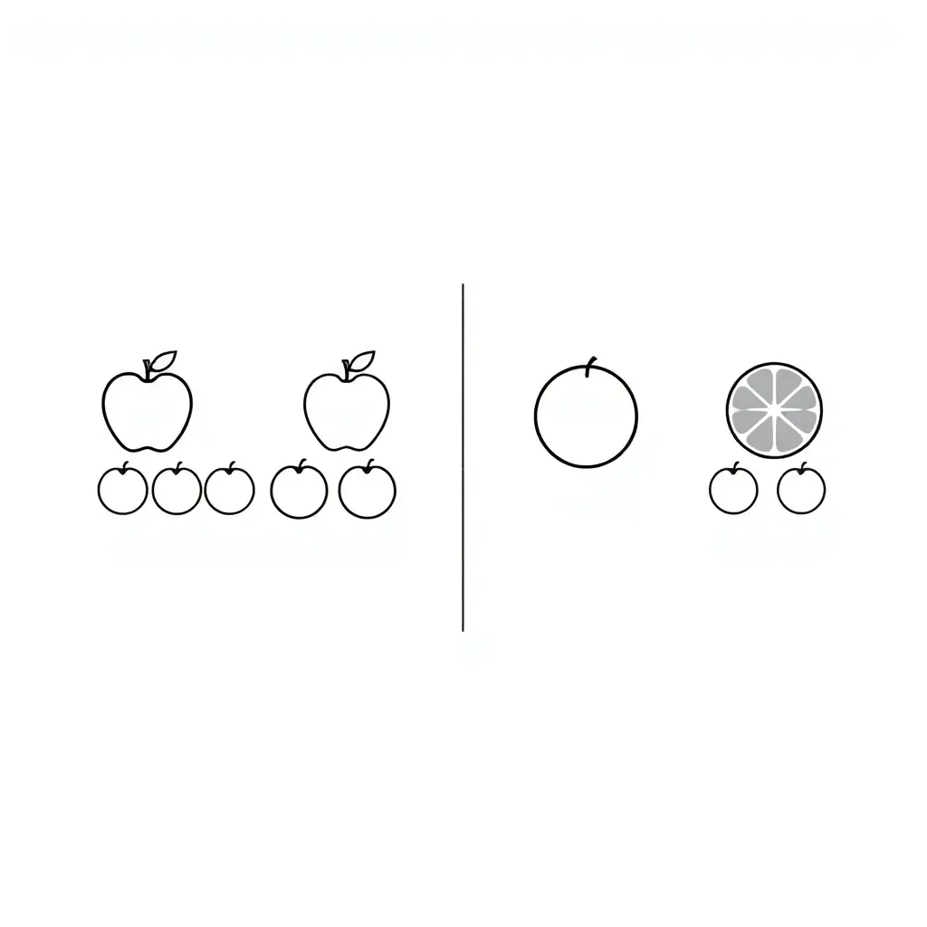 Equivalent ratios illustration