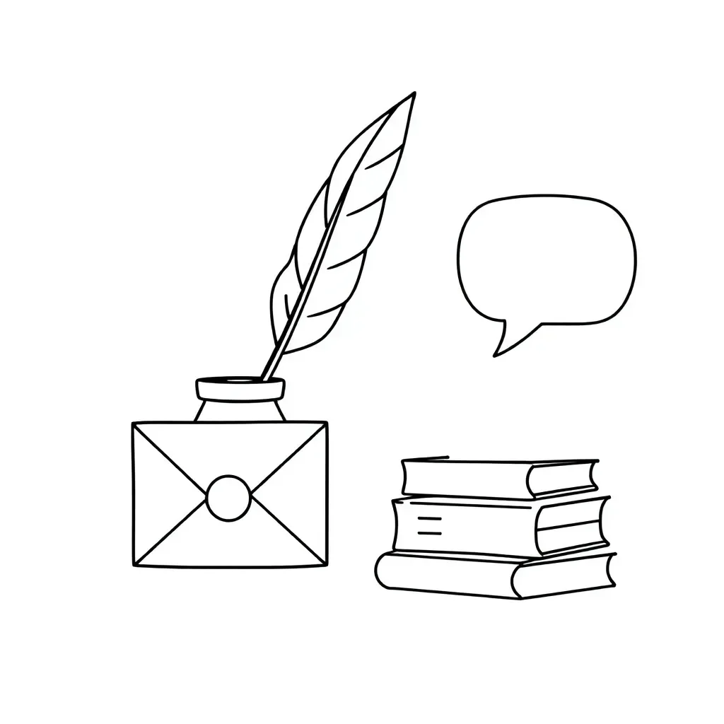 Speech writing illustration