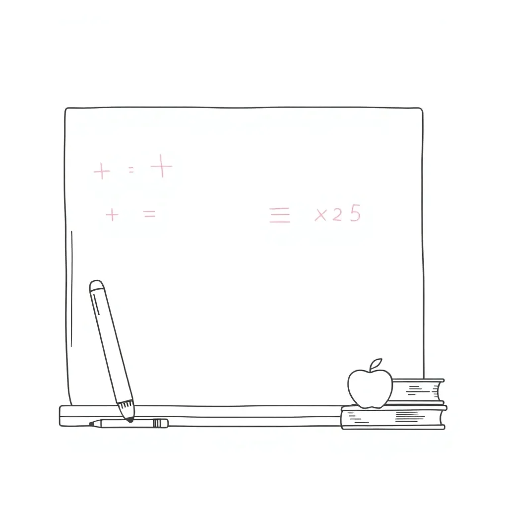 Mathematical expressions and variables illustration