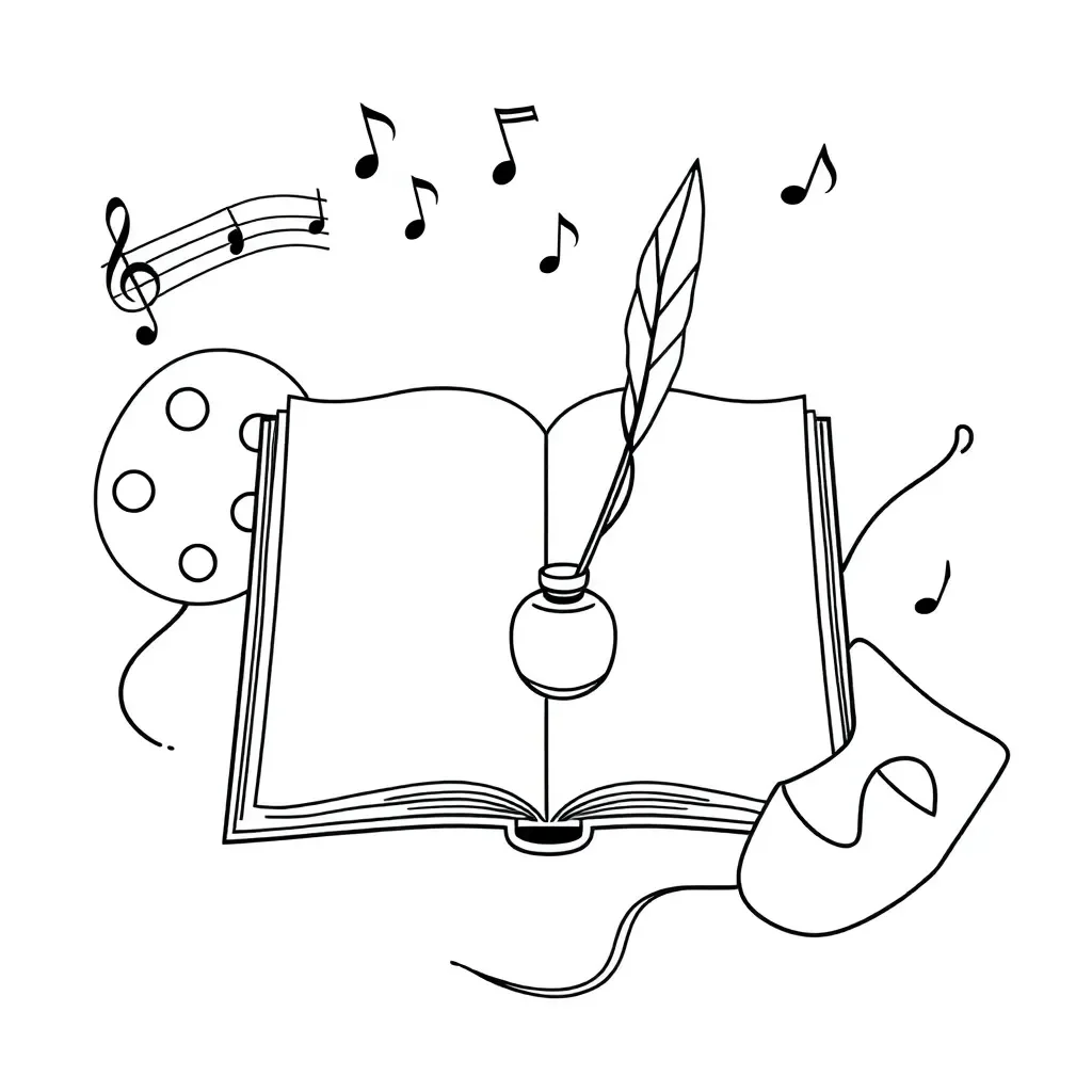Poetry analysis illustration