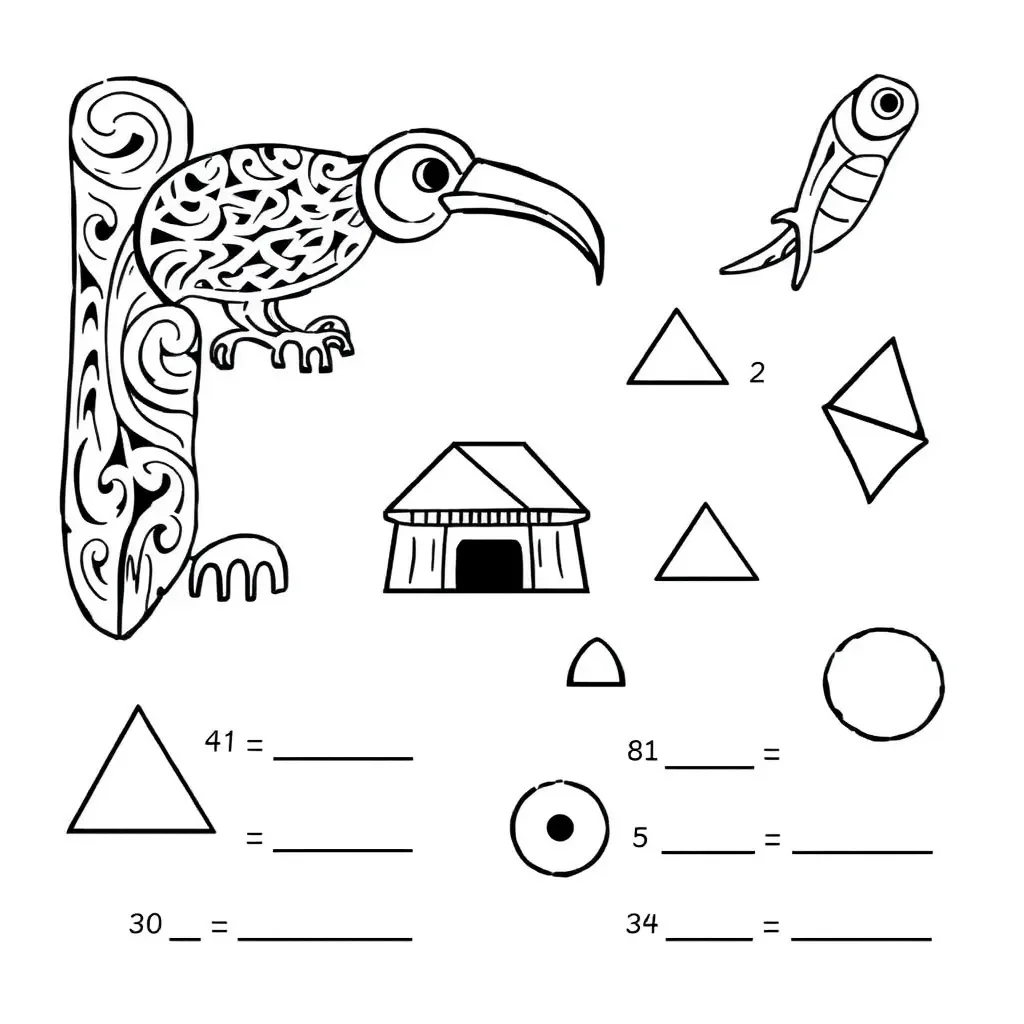Mathematical operations and problem solving illustration