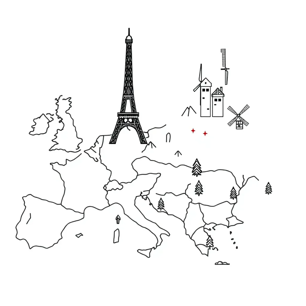Map of Central Europe