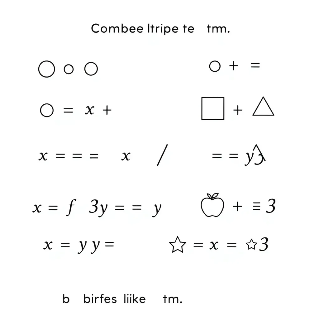 Algebraic expressions with variables