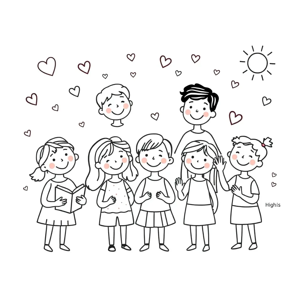 Students spreading joy and kindness