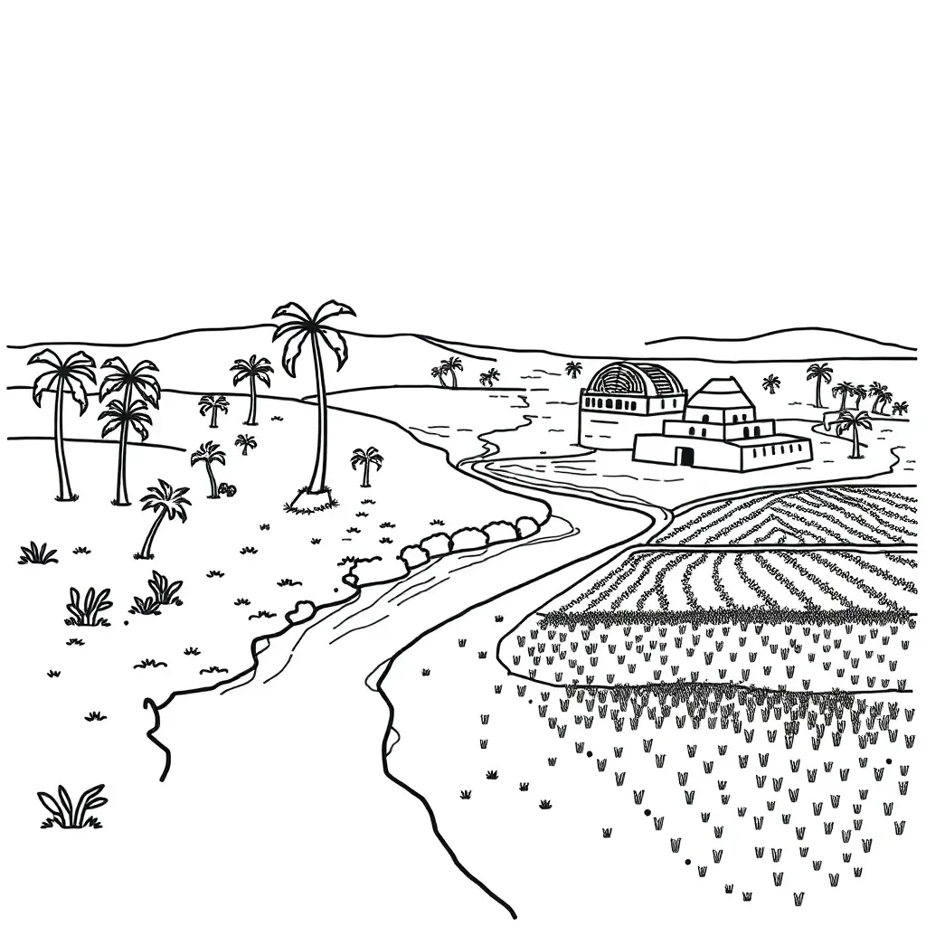 Ancient map of the Fertile Crescent