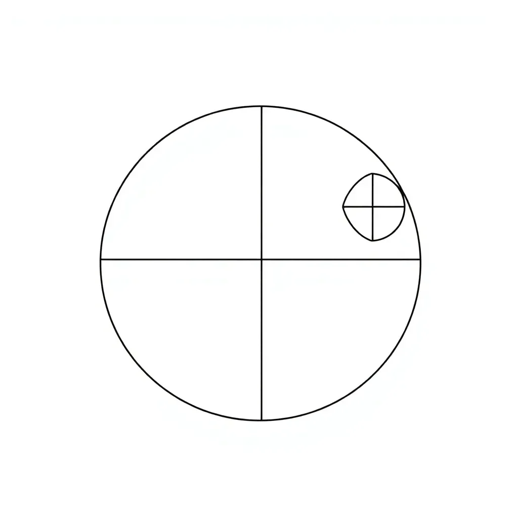 Fraction shapes illustration
