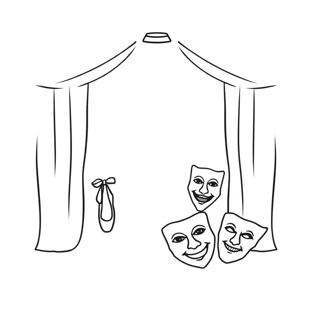 Physical theatre performers in dynamic poses