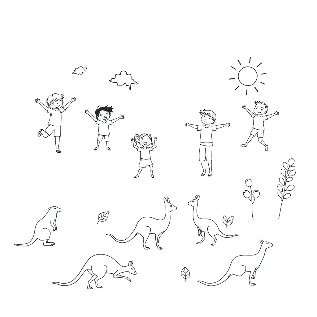 Drama movement worksheet illustration