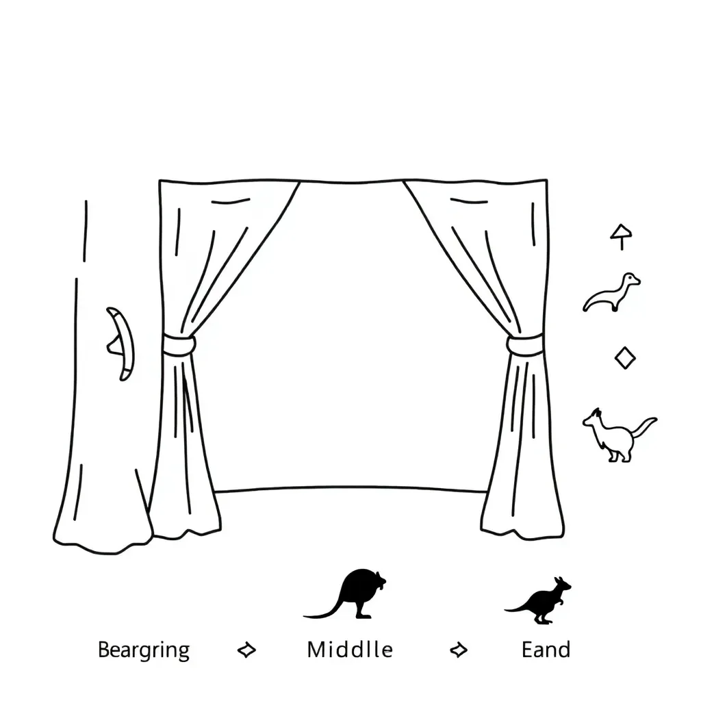 Physical theatre performance illustration