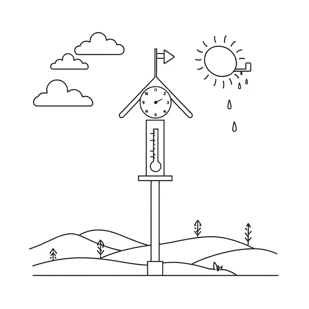Weather observation tools and symbols