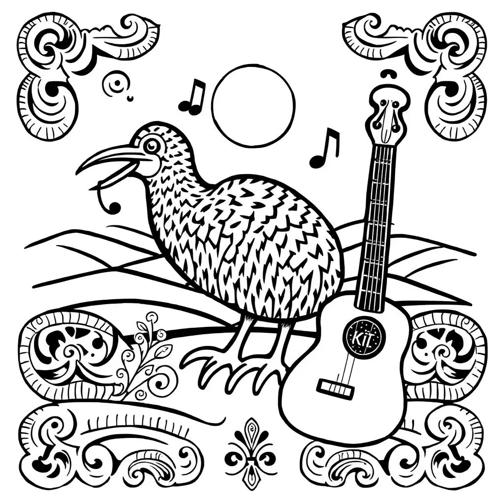 Musical notes and harmony illustration