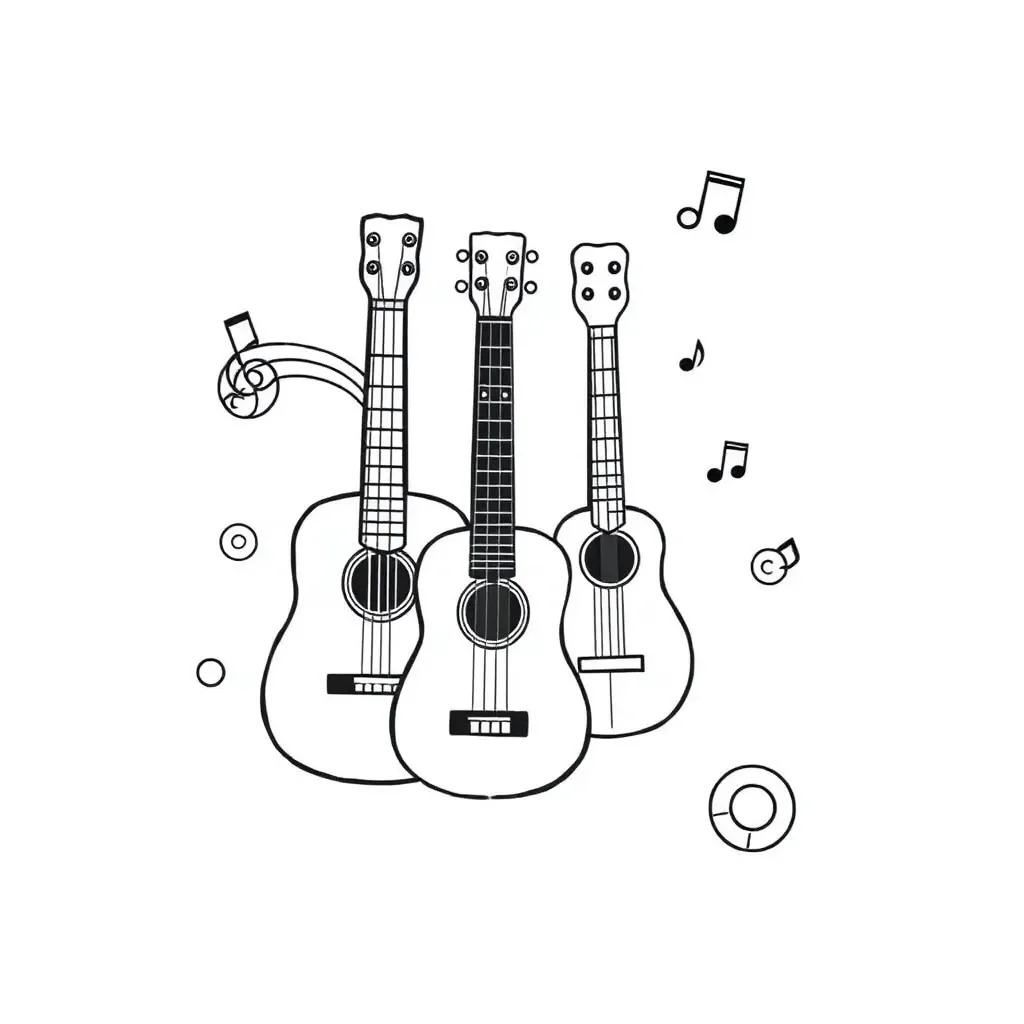 Musical notes and song structure diagram