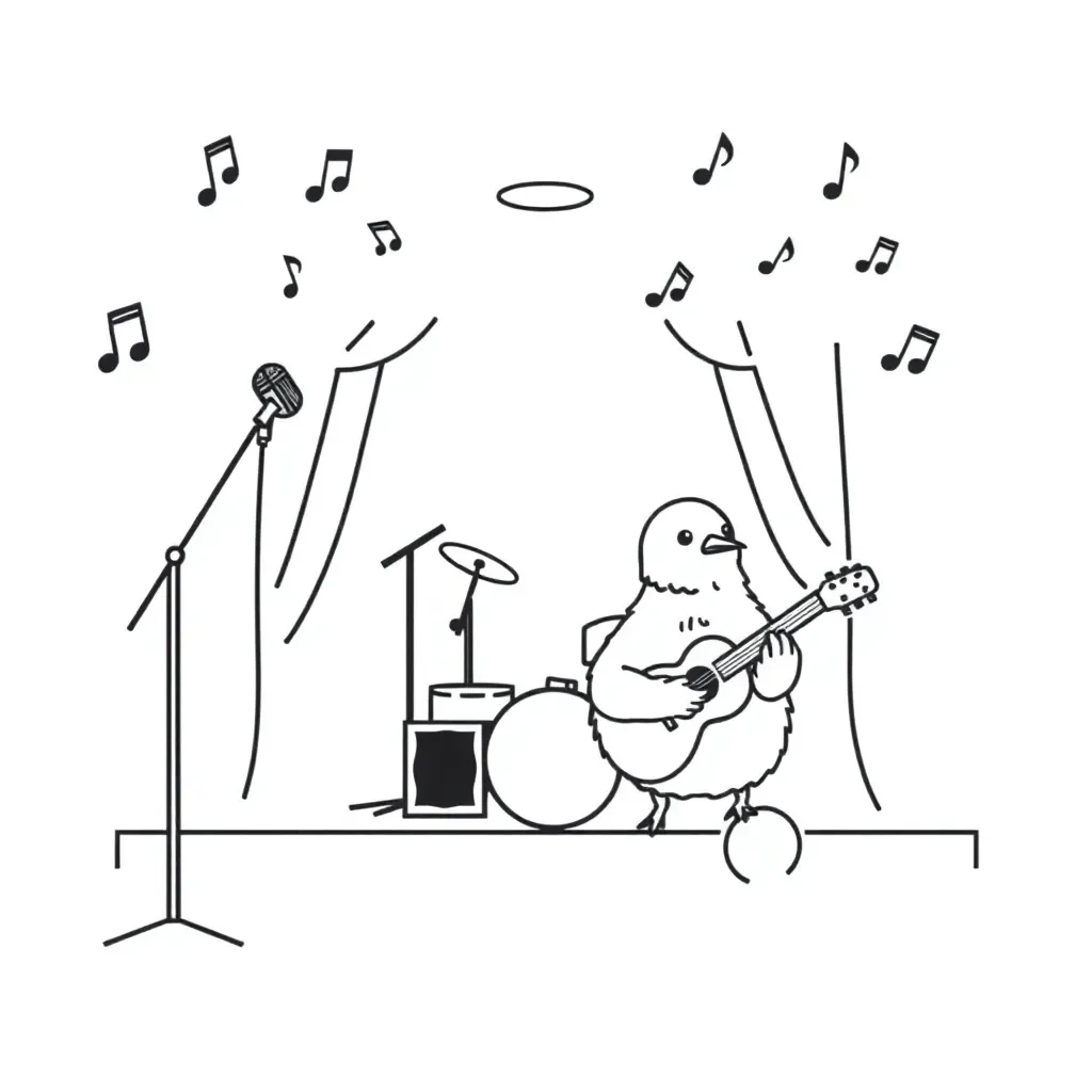 Musical performance illustration