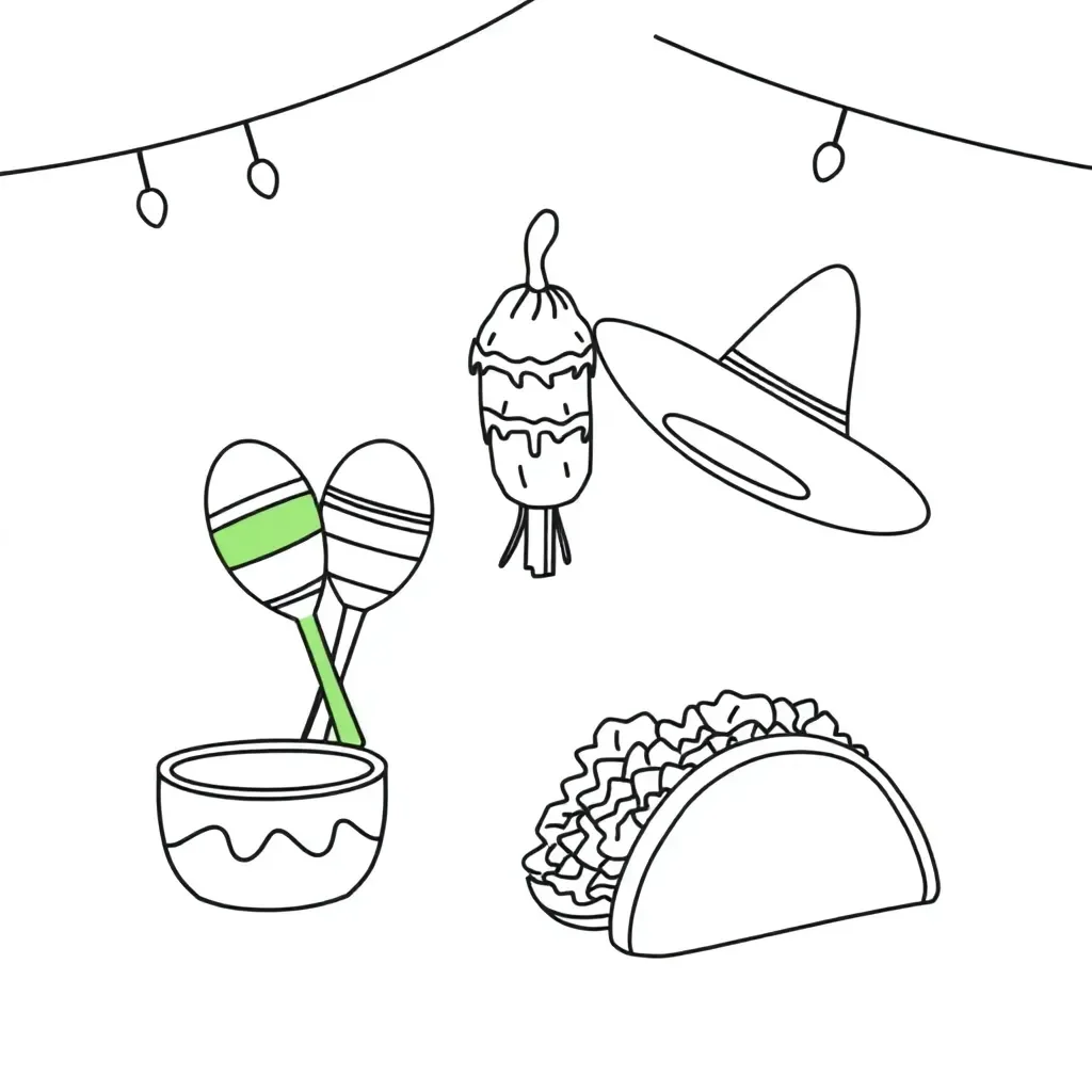 Spanish verbs illustration