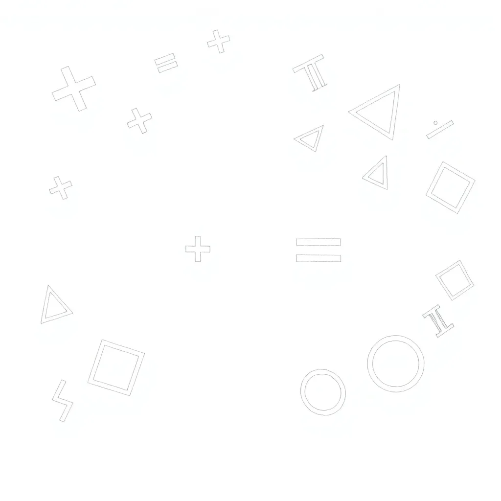 Math variables and equations illustration
