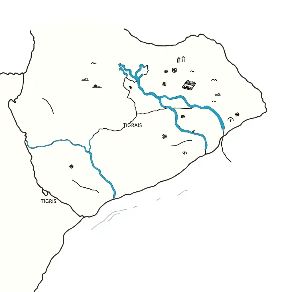 Map of the Fertile Crescent region