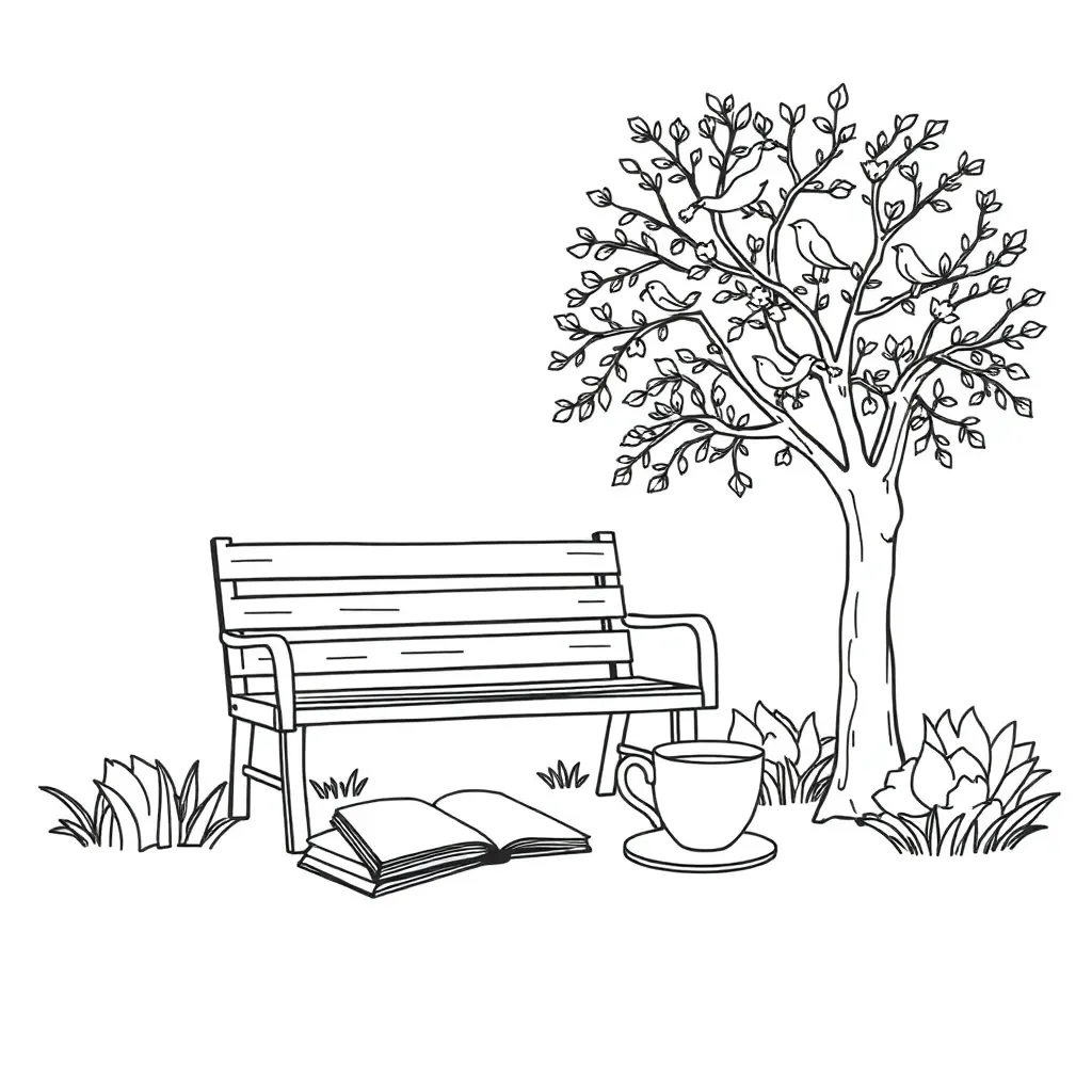 Summer reading illustration