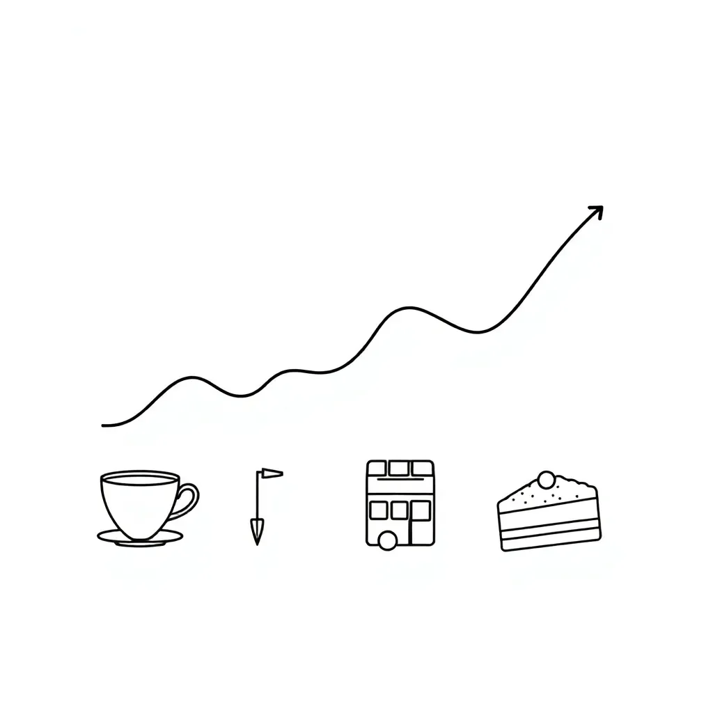 Line graph illustration