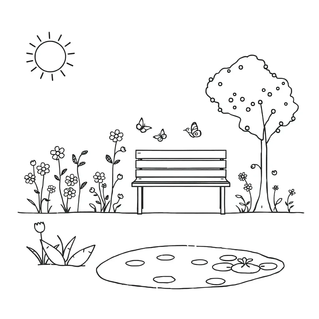 Mental health and wellbeing illustration