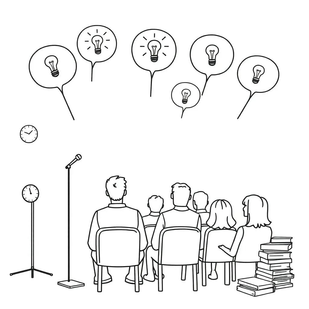 Person giving a speech at podium