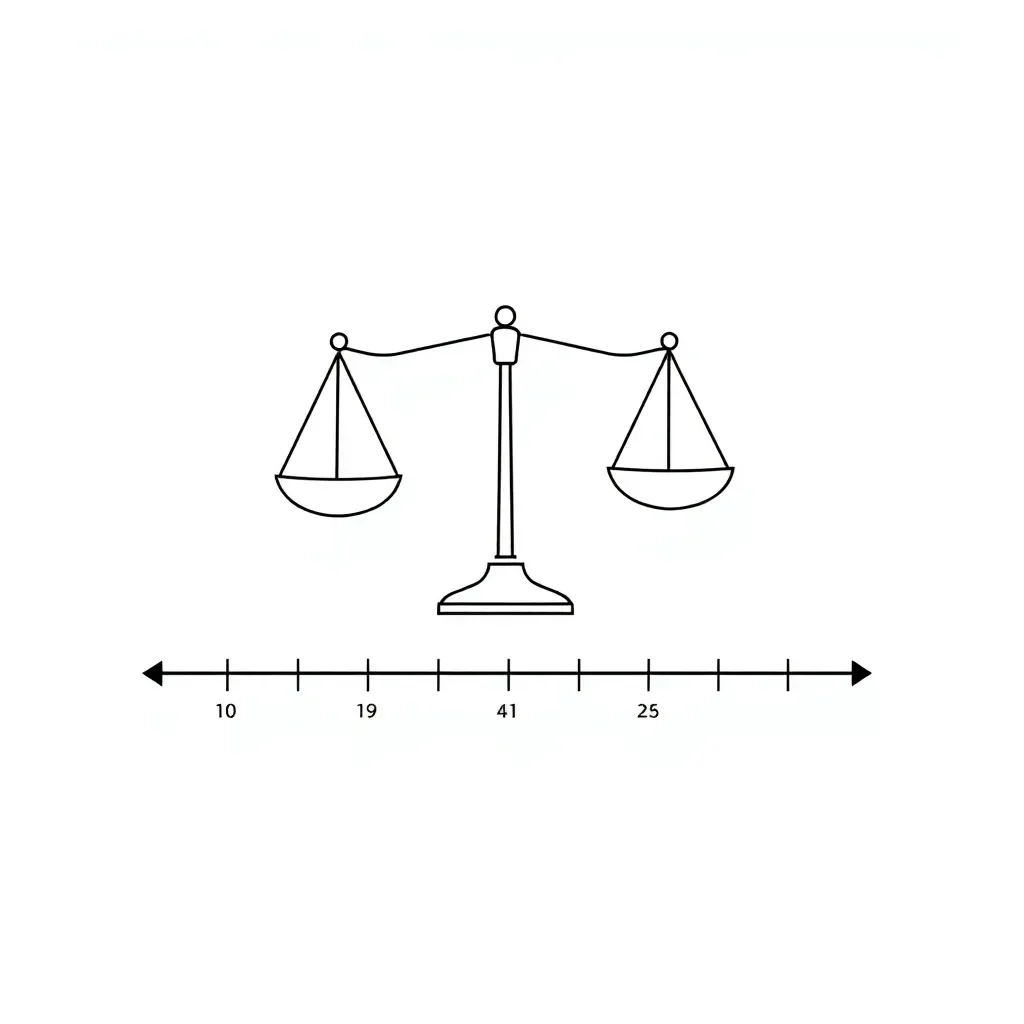 Inequality symbols and number line
