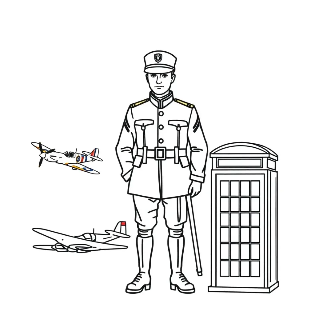 World War 2 historical scene