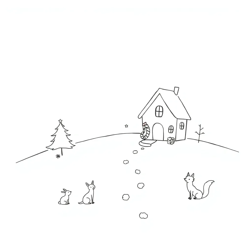 Christmas story illustration