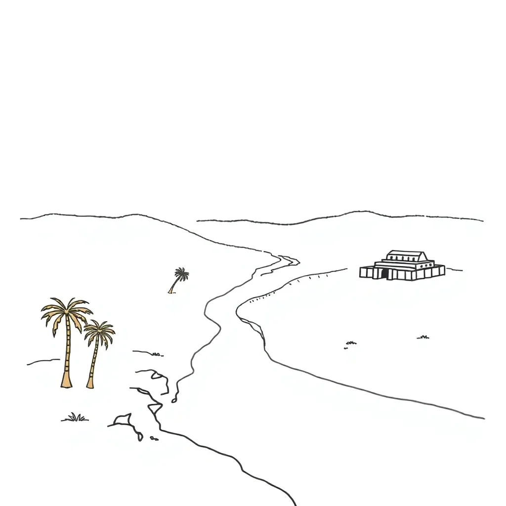 Ancient Mesopotamian civilization illustration