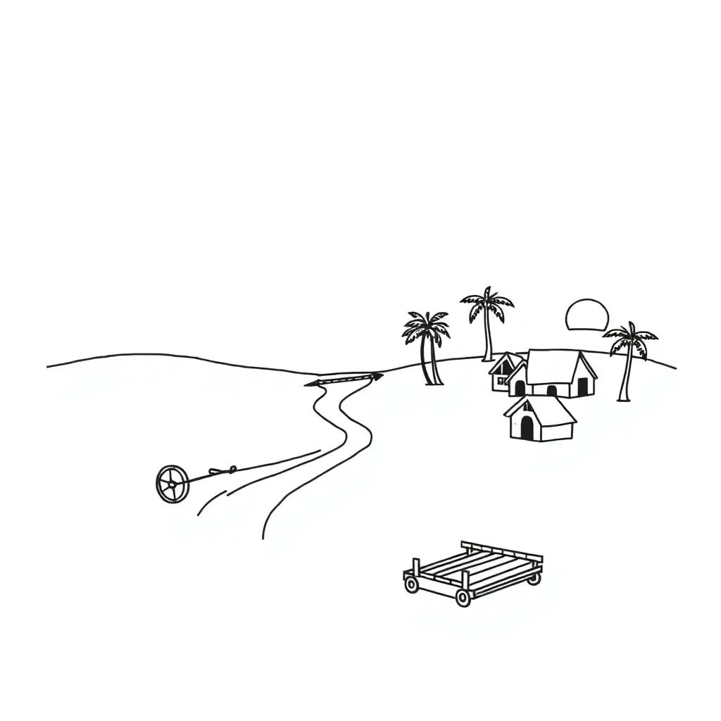 Ancient Mesopotamian farming scene