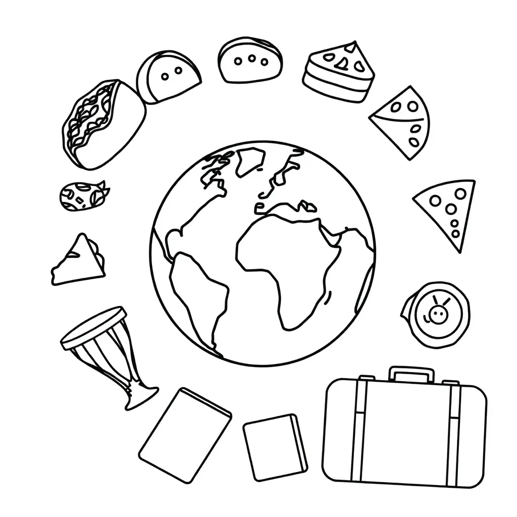 People sharing culture around the world