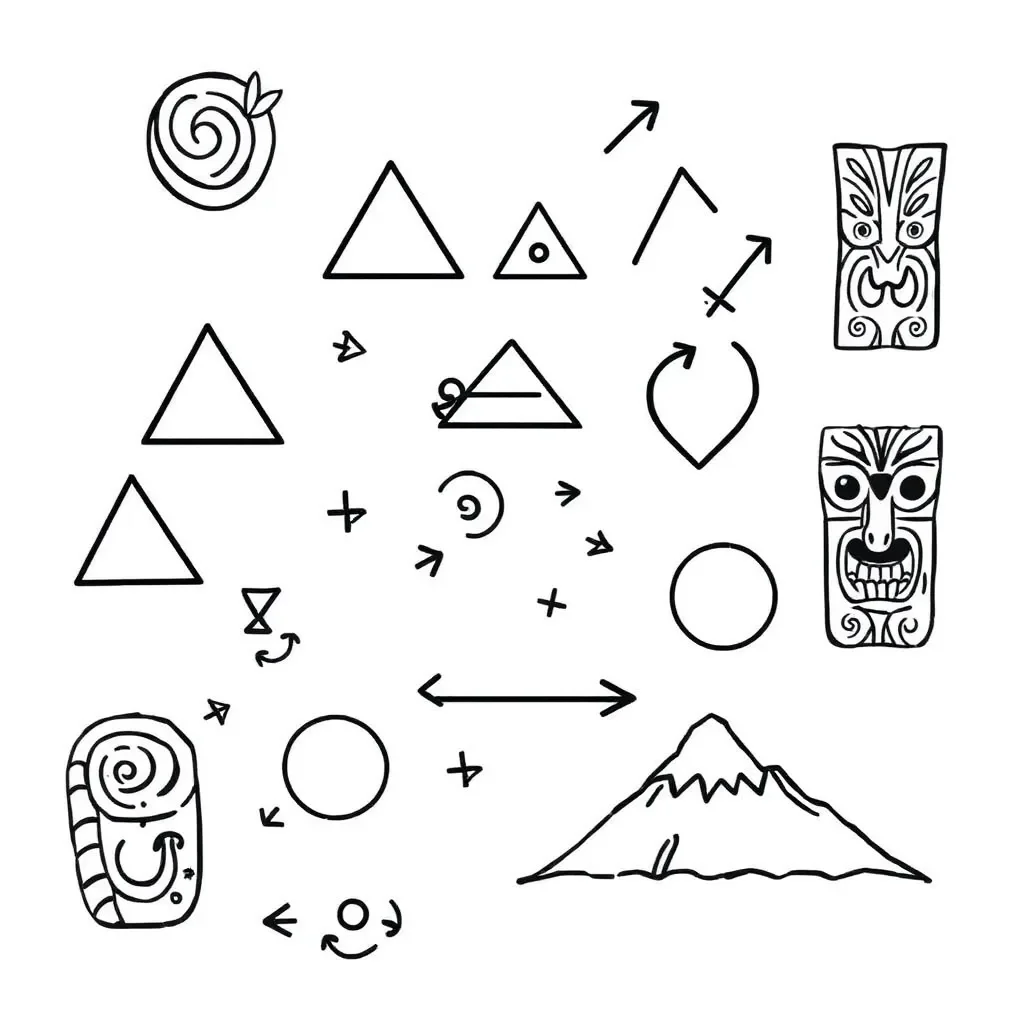 Geometric shapes and angles illustration