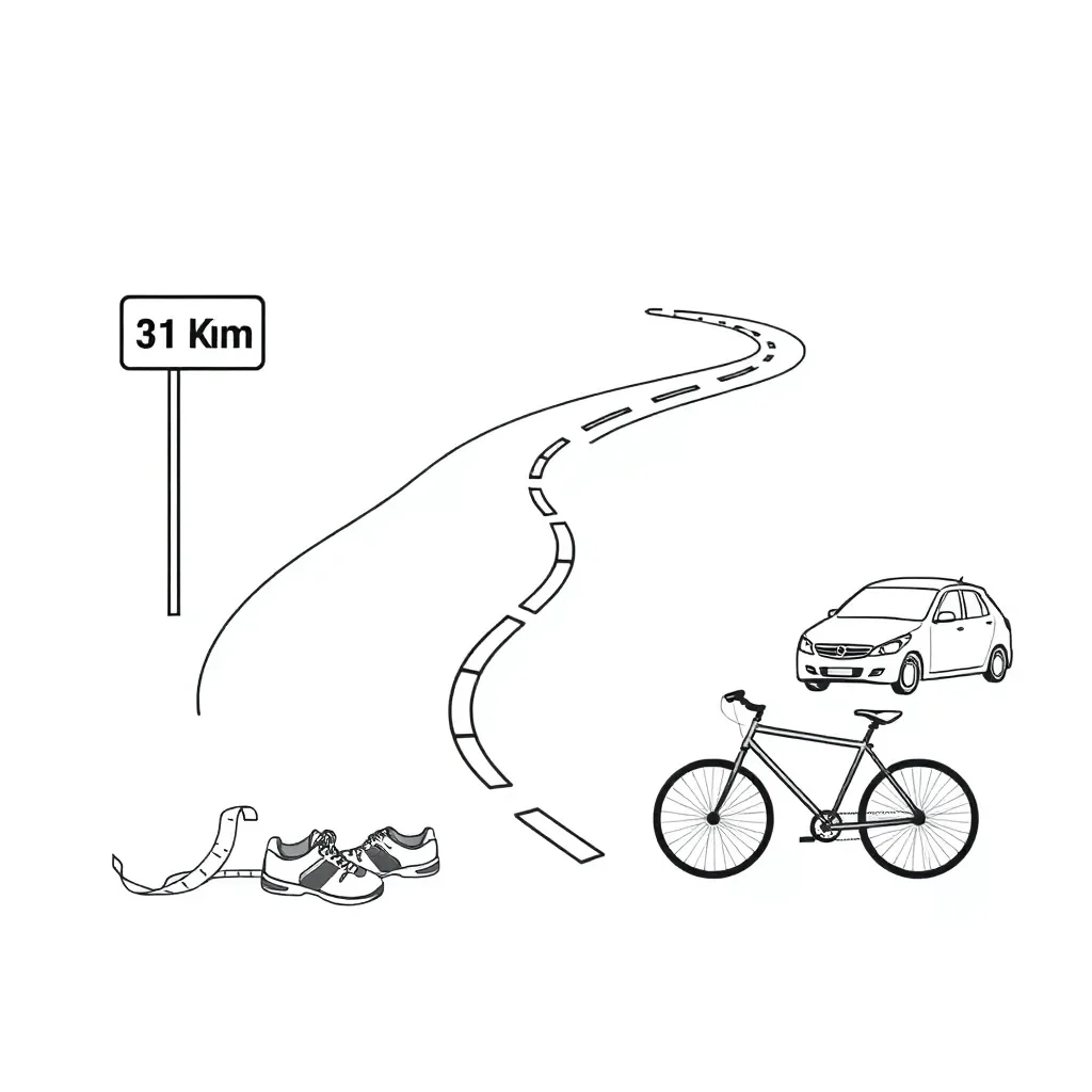 Distance measurement illustration