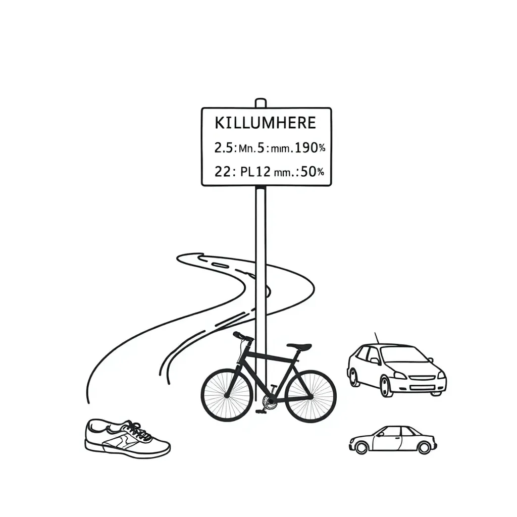 Distance measurement illustration