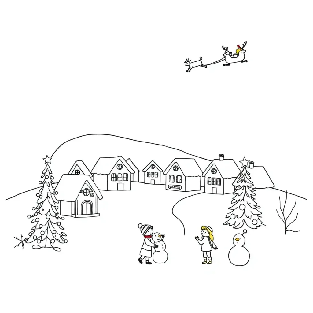 Christmas themed illustration
