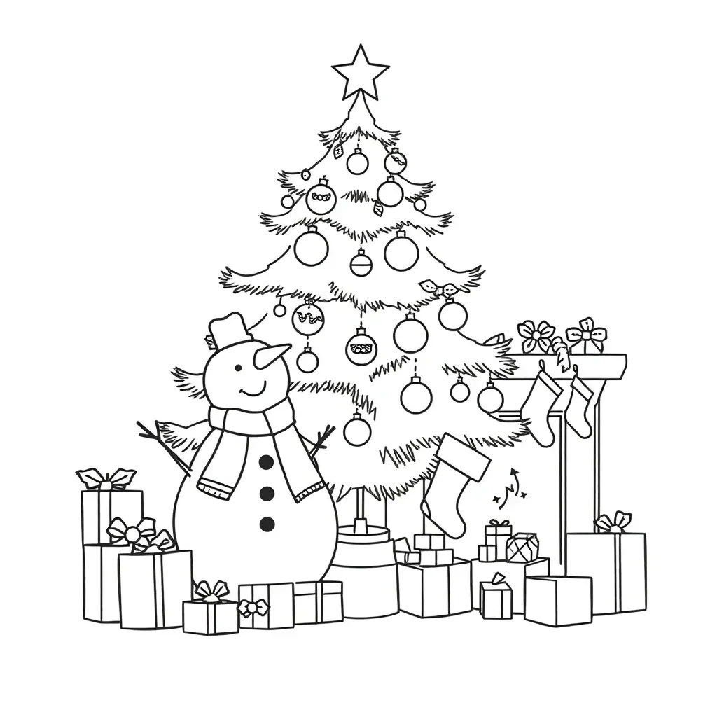 Christmas reading exam illustration