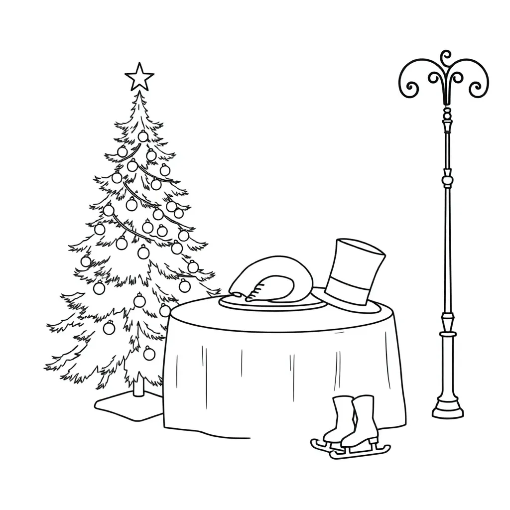 Queen Victoria Christmas illustration