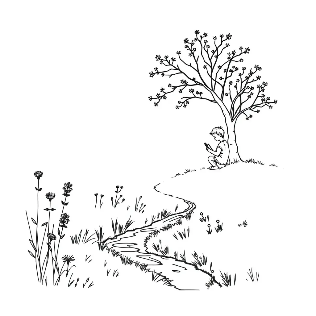 Fireweed book cover illustration