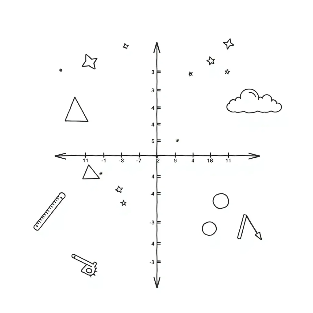 Coordinate plane with polygon